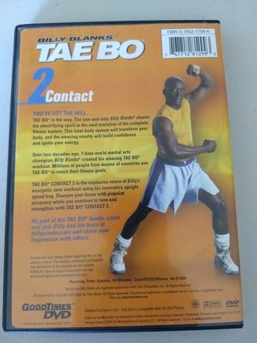 Billy Blanks Tae Bo 2 Contact (DVD) Total Body Workout Transforms - Speedbag - Picture 4 of 4