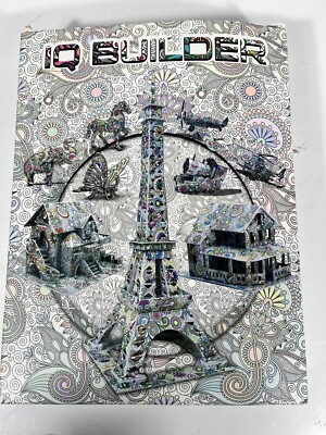 IQ Builder Brand- Set of 8 3D Coloring Puzzles: Buildings Aircraft Animals