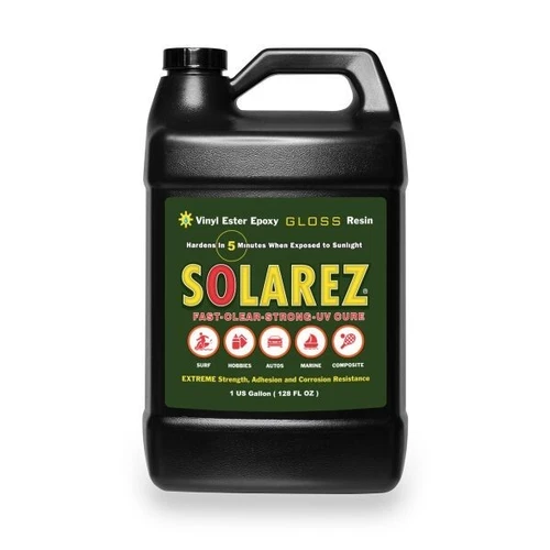 SOLAREZ UV Cure Nano-Quartz Gloss Resin (Gallon)Surfboard, Craft, Hobby, Marine