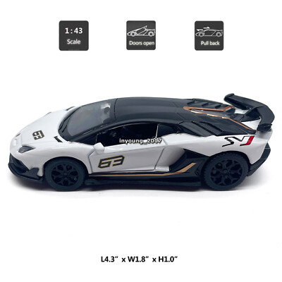 1/43 Lamborghini Aventador SVJ 63 Model Car Metal Diecast Toy