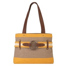 Mona B Canvas Purse Rowen Goldenrod Shoulder Bag Bohemian Travel Satchel Tote
