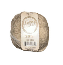 New Hemp Cord 400 Ft 20 Lb HMP-2-MSI Romania 100 Natural