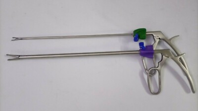 2pc Laparoscopic Hem-o-Lock Applier 5mm/10mm Reusable Stainless Steel Instrument
