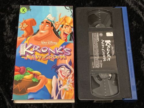 Kronk's New Groove (VHS, 2005) Rare HTF Late Disney Animation Sequel, Ex-Rental! - Afbeelding 1 van 6