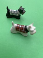 Vintage Minature Dog Figurines Ornament China - 4.5cm Approx
