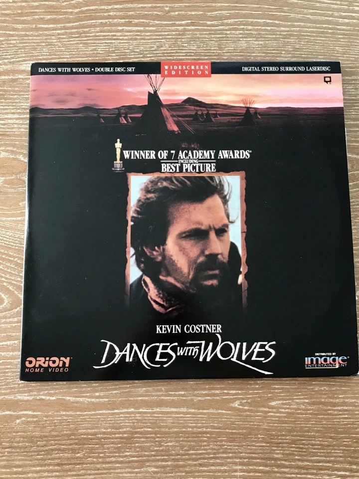 Dances with Wolves Laserdisc Widescreen Edition Double Disc Set Kevin Costner - Image 2 of 4
