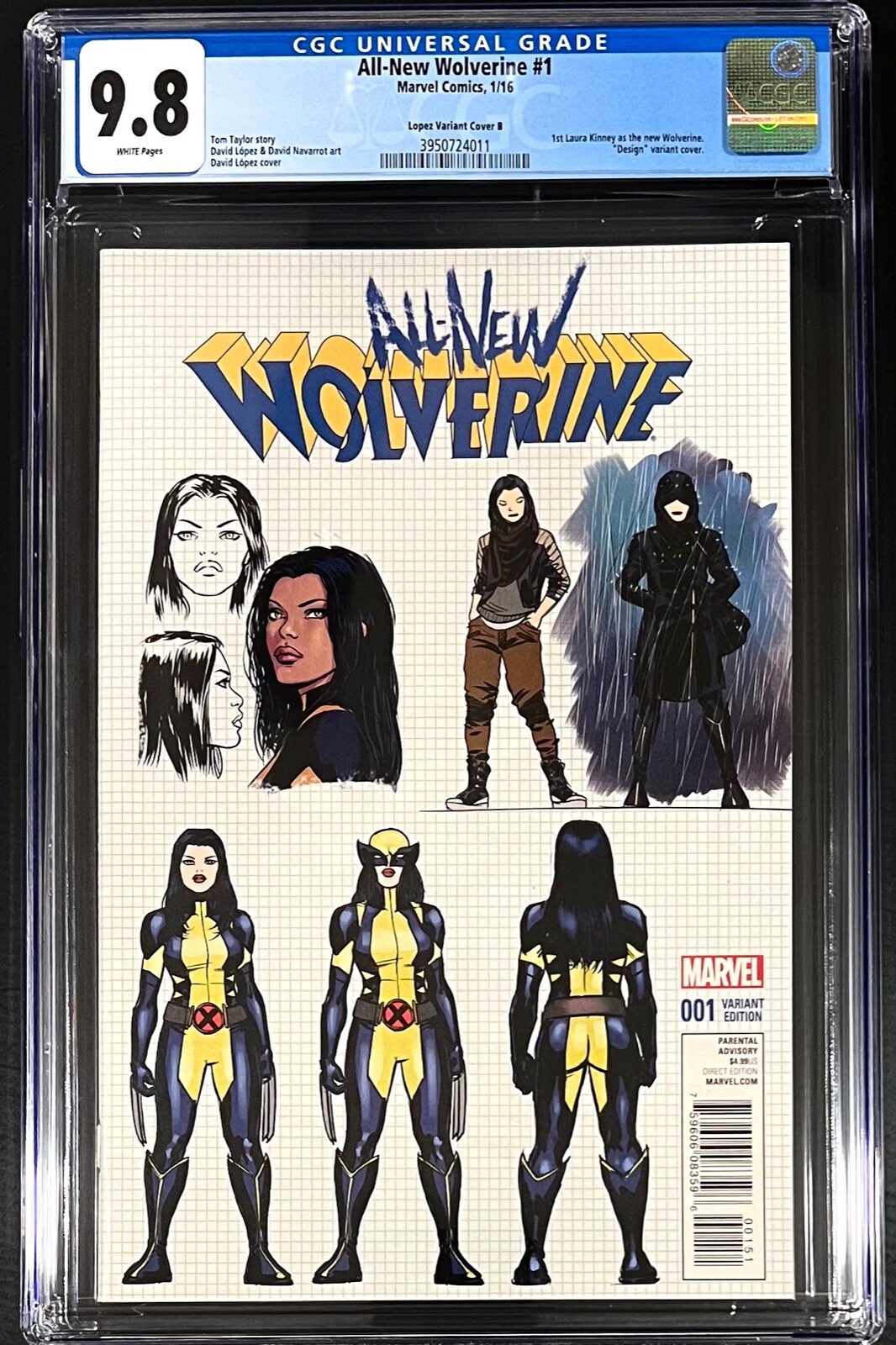 All-New Wolverine #1 Incentive David Lopez Design Variant (Marvel ...