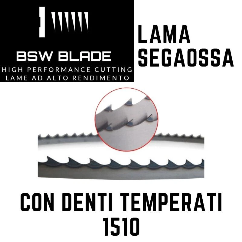 BSW BLADE Lama a nastro 1510 inox segaossi
