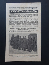 Orig. Russisches Flugblatt, Frontnachrichten 1942, WW2