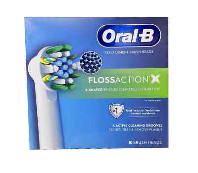 Oral-B FlossAction Electric Toothbrush Replacement Brush Heads (10 Count)