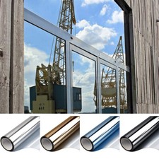 One Way Mirror Reflective Home Window Film Privacy Glass Solar Tint Foil Sticker