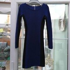H&m Size 6 Blue Body Con Dress