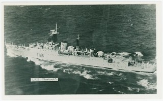 H.M.S. REHBOCK (FI95) EINE ORIGINAL ALTE ECHTFOTO POSTKARTE VON R. A. FISK