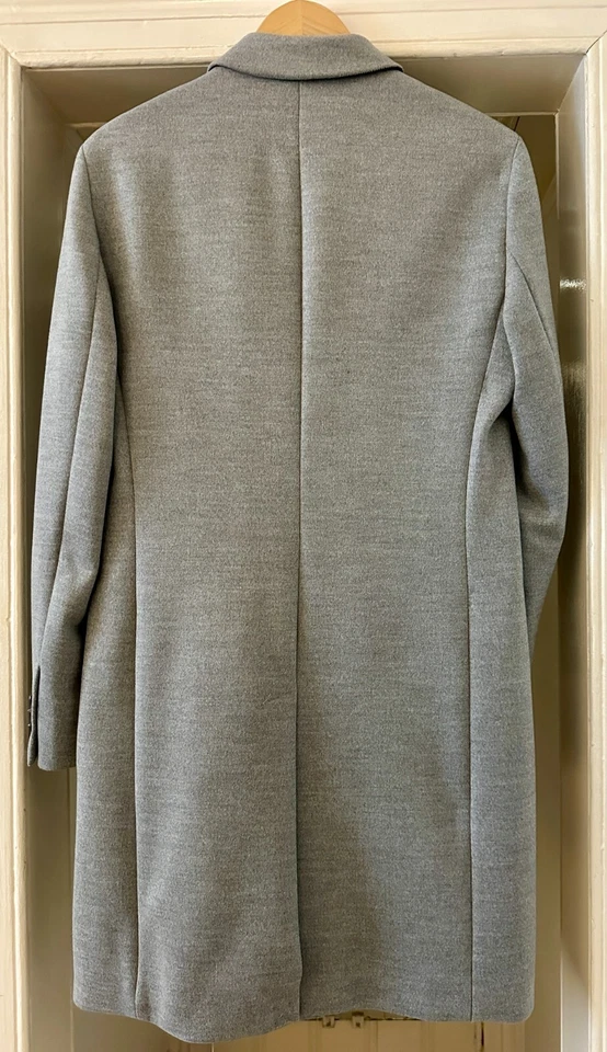 Zara Men’s Grey Trench Coat sz M - Image 3 of 4