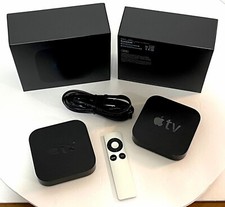 Apple TV 2nd Generation Model A1378 X 2 w/ Remote  Power Cable Tested Working 