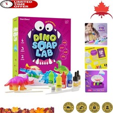 STEM Dino Soap Making Kit for Kids - Dinosaur All Ages - DIY Activity Craft Kits