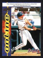 Andruw Jones Braves 1998 Pacific Online 62 Gold Foil Web Parallel Near Mint Rare