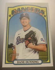 2021 Topps Heritage High Number Baseball Base Rookie #651 Dane Dunning RC