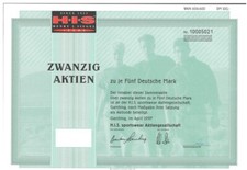 HIS-Jeans Aktie der H.I.S. Sportswear AG (entwertet)