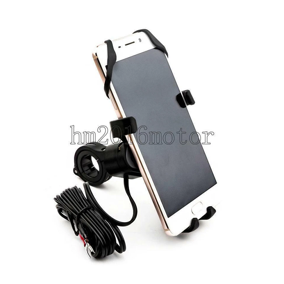 Motorcycle Phone Holder Charger For Kawasaki Vulcan VN 500 750 800 900 1500 1600 - Imagem 4 de 4