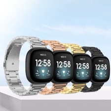 Stainless Steel Replacement Watch Band Strap for Fitbit Versa 3/Versa Sense 2