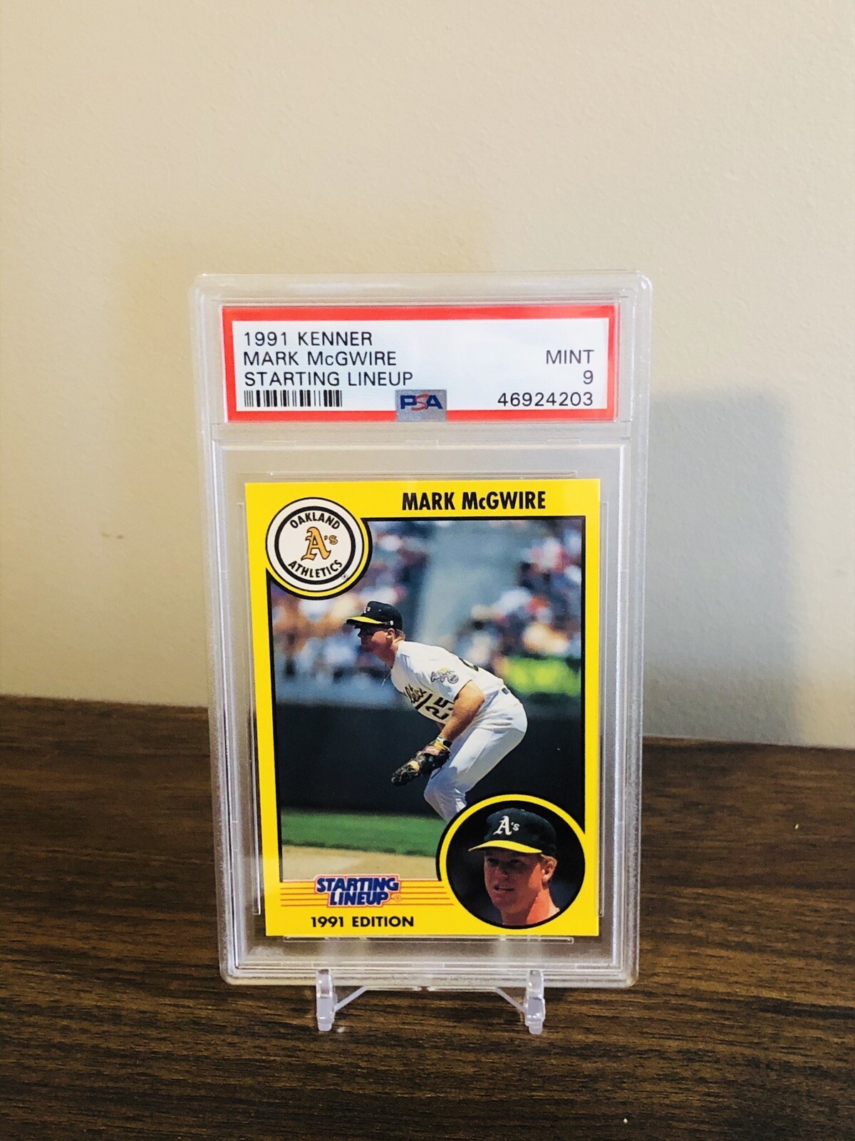 1991 Kenner - Mark Mcgwire Starting Line Up - PSA 9 Mint POP 1 None Higher