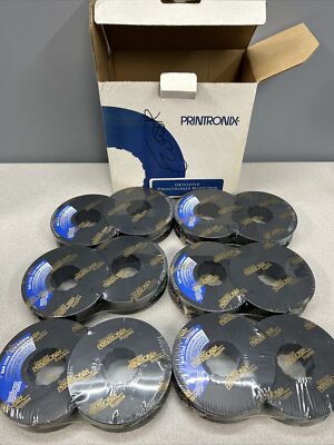 Lot of 6 Printronix 107675-008  Line Matrix Bar Code Ribbons/OCR P5000 BNIB