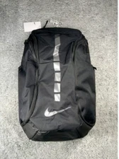 Nike Elite Hoops Pro Stripes Basketball Backpack Black Metallic One Size