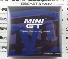 Mini-GT 5 Year Model: Purple Digital Camo NISSAN SKYLINE GT-R R34 V-Spec II #446
