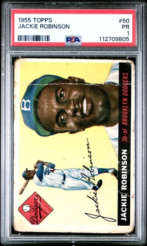 1955 Topps Jackie Robinson #50 PSA 1