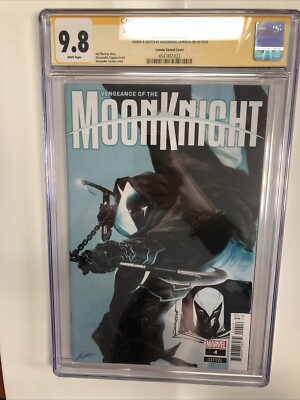 Vengeance Of The Moon Knight  (2024) # 4 (CGC 9.8 SS) Signed  & Sketch Cappucio