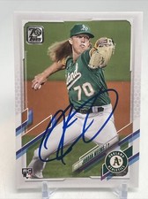 2021 TOPPS JORDAN WEEMS Washington NATIONALS SIGNED BASEBALL CARD RC #570