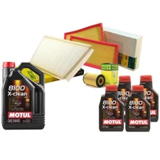 Motul + OEM Engine Oil Change Kit (5W40) (9 Liter) (X-CLEAN 8100)