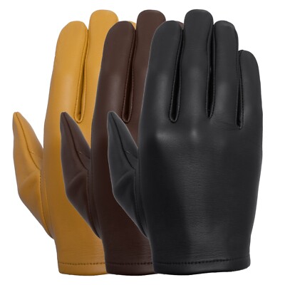 Patrol-X Ultra-Thin Unlined Water-Resistant Leather Gloves by Tough Gloves