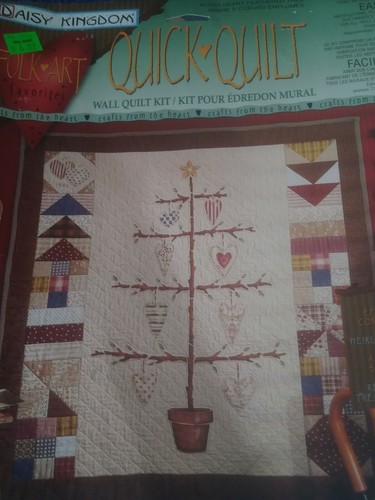 1996 Daisy Kingdom Wall Kit #37304 Heart Feathered Tree 31" x 33" USA