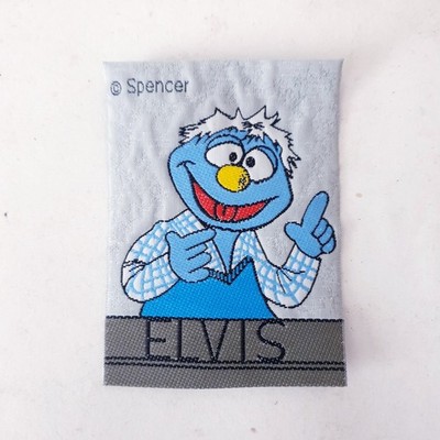 Vintage Hallo Spencer Elvis Aufnäher Patch Stoffabzeichen Rarität Retro 80er 90e