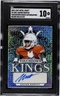 2022 Leaf Metal Draft Xavier Worthy SGC 10 Gem Mint Auto Silver Mojo /20