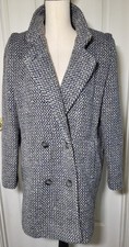 Vintage Forecaster of Boston Wool Tweed Coat USA Made Double Breasted 5/6