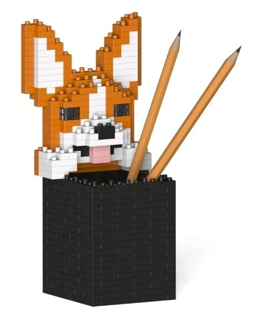 NEW Jekca Animals Welsh Corgi Pencil Cup & Phone Stand Holder - Sealed Set of 2 - Image 3 of 4