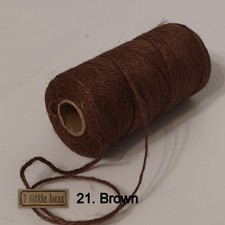 Coloured jute twine 1.5 - 2mm Natural Shabby String Shank Craft Garden Burlap