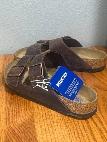New Birkenstock Arizona BS Habana Unisex Ladies 11 Mens 9 Sandals Slide Softbed - Picture 2 of 7