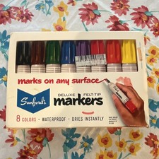 Sanfords Deluxe Felt-Tip Markers, 8-Color Mul...