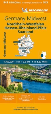 Germany Midwest Map 543 (Maps/Regional (Michelin))