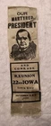 1901 GAR Reunion 22nd Iowa Iowa City Ribbon Our Martyred President McKinley