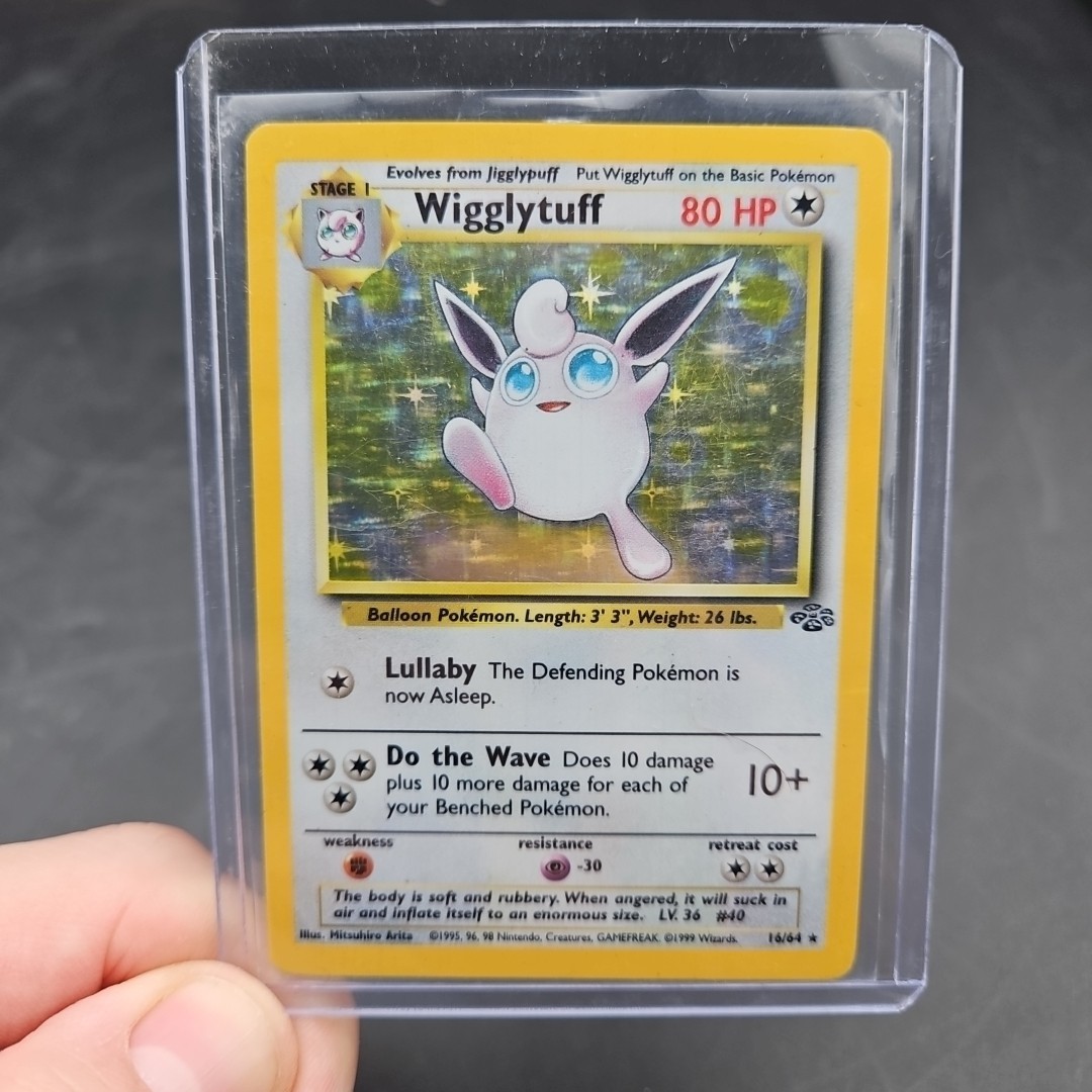 Wigglytuff Pokemon Card Jungle Unlimited Holo 16/64 
