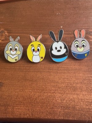 2022 Walt Disney Hidden Mickey Rabbit Eggs Pin Set