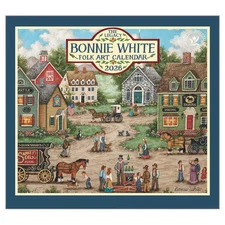 Legacy Publishing Group,  Folk Art by Bonnie White 2026 Wall Calendar, 13.38'' X