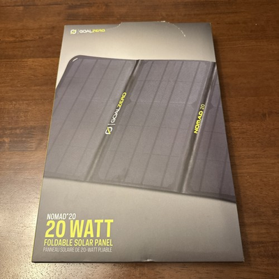#ad Goal Zero Nomad 20 20W Foldable Solar Panel Charger Black 11910 . NEW SEALED $148.00