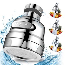 Faucet Sprayer Head, 360 Rotatable Faucet Extender, 3 Modes, Anti-Splash, Wat...