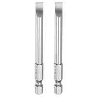 "SL6 Schlitzbits 2 StüCk 1/4\" 3\" FüR Magnet-Schrauber"